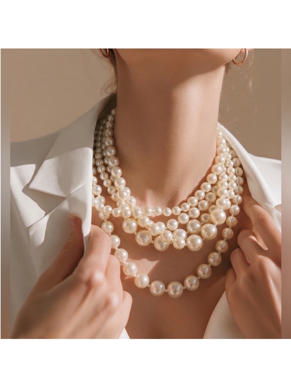 J. Crew - Vintage Cream Multi-Strand Pearl Necklace